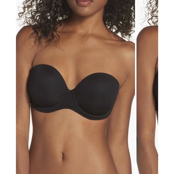 Wacoal Red Carpet Strapless Bra With Straps Black 36C NWT $76 - Picture 5 of 10